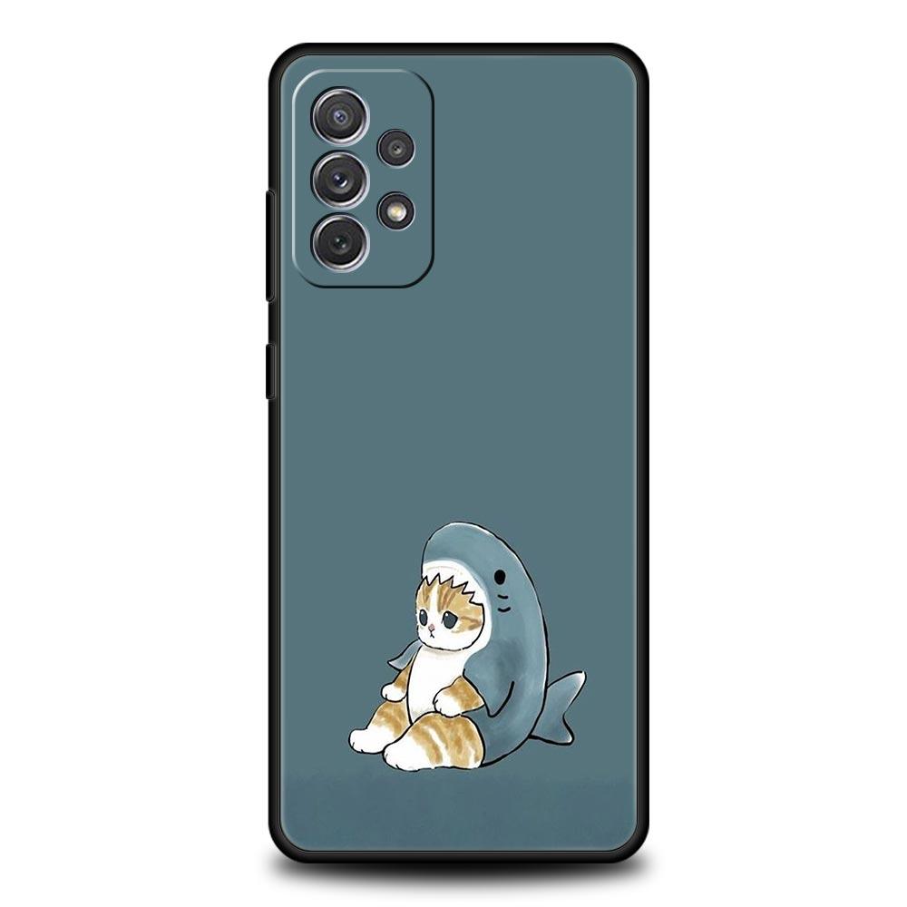 

Чехол для телефона Samsung Galaxy A13 A15 A17 A07 A21S A22 A23 A25 A31 A73 A32 A52 A52S A41 Мягкий ТПУ Чехол Милые Животные Кот Мультфильм samsung a72