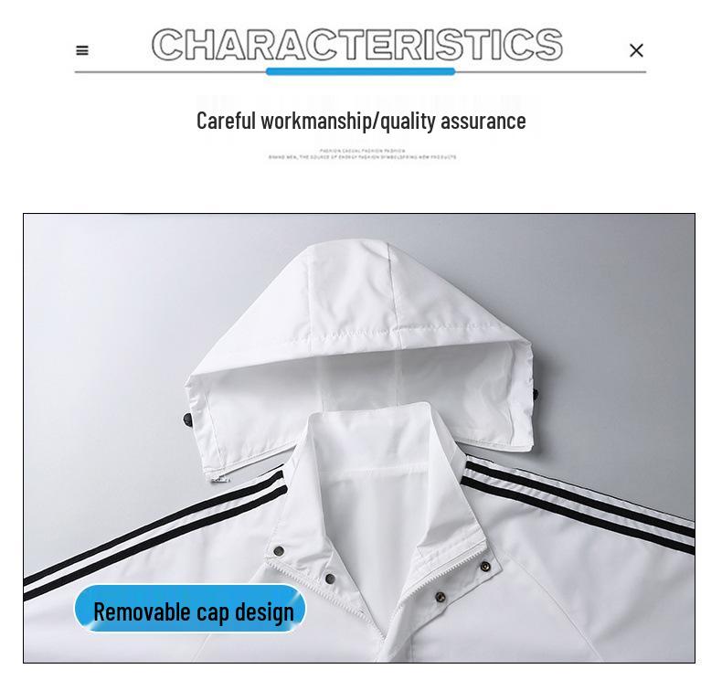 Men's Trendy Hooded Mountaineering Jacket - Versatile Spring & Autumn Style