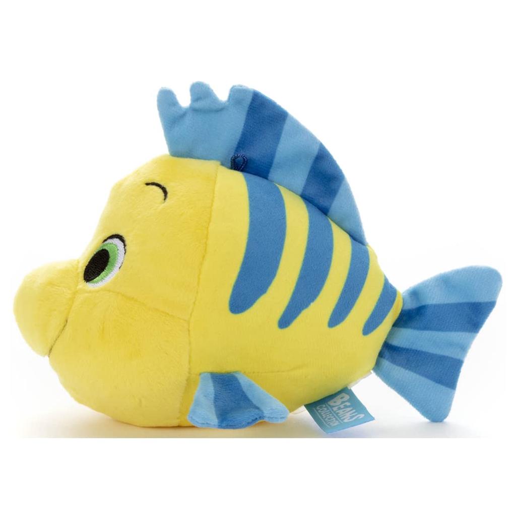 Disney postavička omyvatelná fazolová kolekce Flounder plyšová hračka, cca. 13 cm Šířka