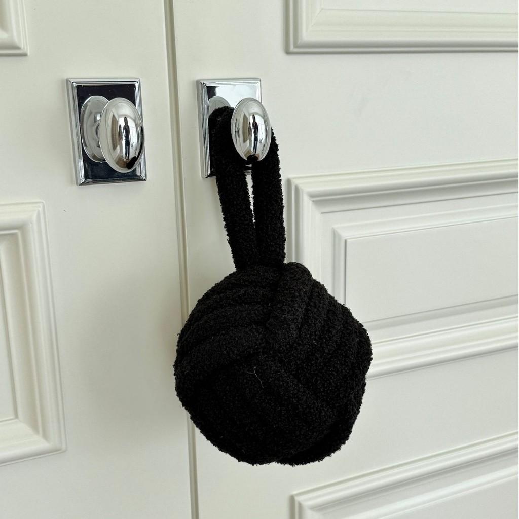 Lamb Wool Door Stopper Cushion With Nonslip Design For Home Safety And Noise Reduction