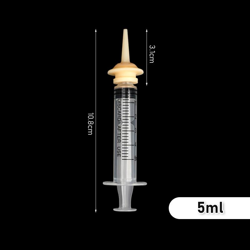 Pet Bird Feeding Nipple Newborn Dog Cat Feeding Pacifier Hamster Mini Pet Small Dog Feeding Bottle Syringe with Silicone Nipple