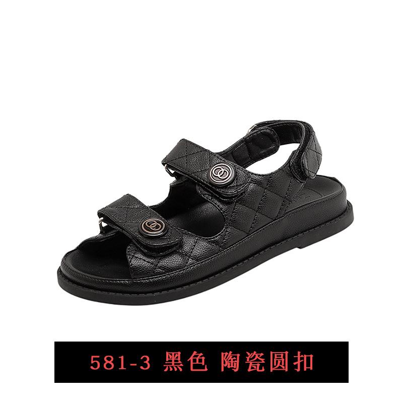 Sandali platform da donna estate nuovi versatili stile sportivo Velcro piccolo stile fragrante sandali scarpe romane