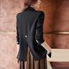 Damen Business Casual Blazer Jacke Lockerer Schnitt