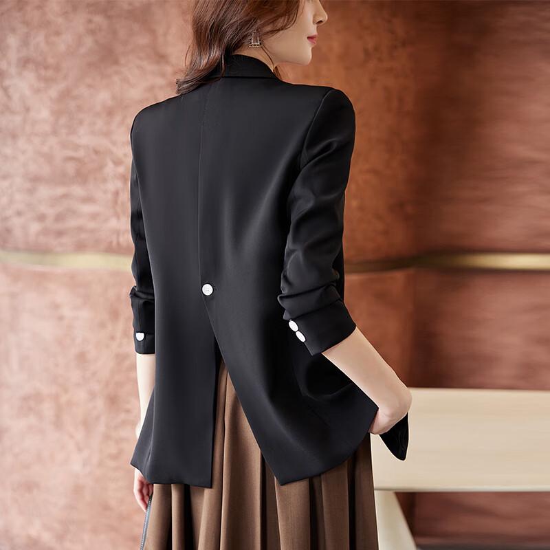 Damen Business Casual Blazer Jacke Lockerer Schnitt