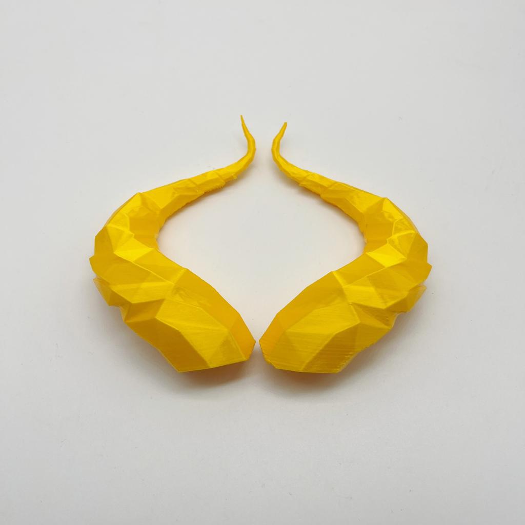 Factory Direct 3D Printed Original Plastic Crafts Devil Horns Helmet Decorations Personalized Ornaments 3M Adhesive Gift