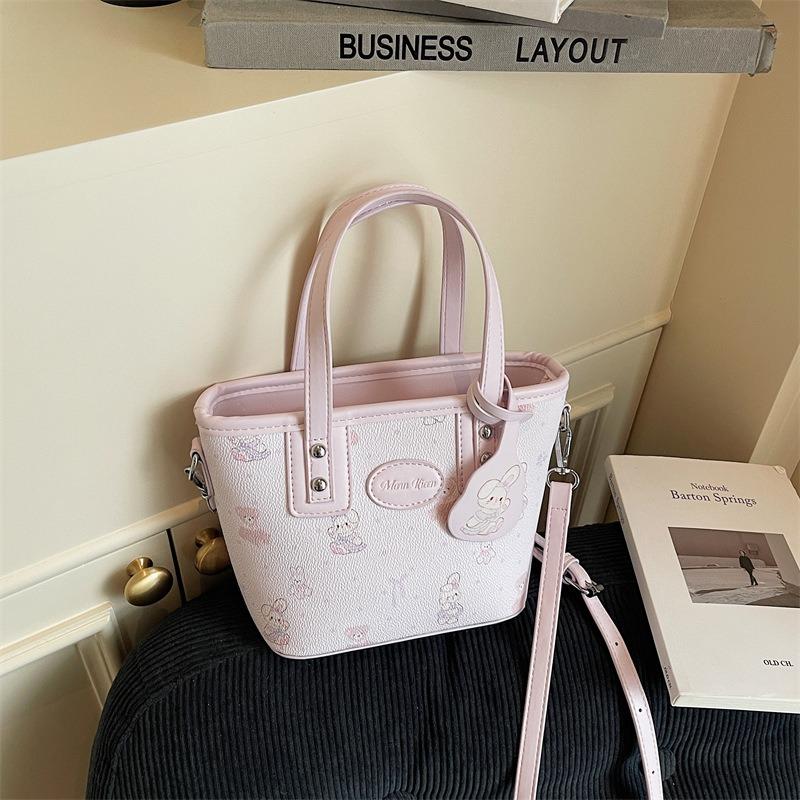 Printed bag women's summer new messenger bag small bag high fashion hand bag bucket bag