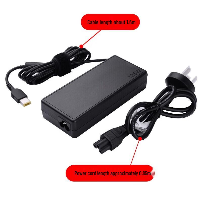 Lenovo ThinkPad 135W Square Tip Laptop Power Adapter
