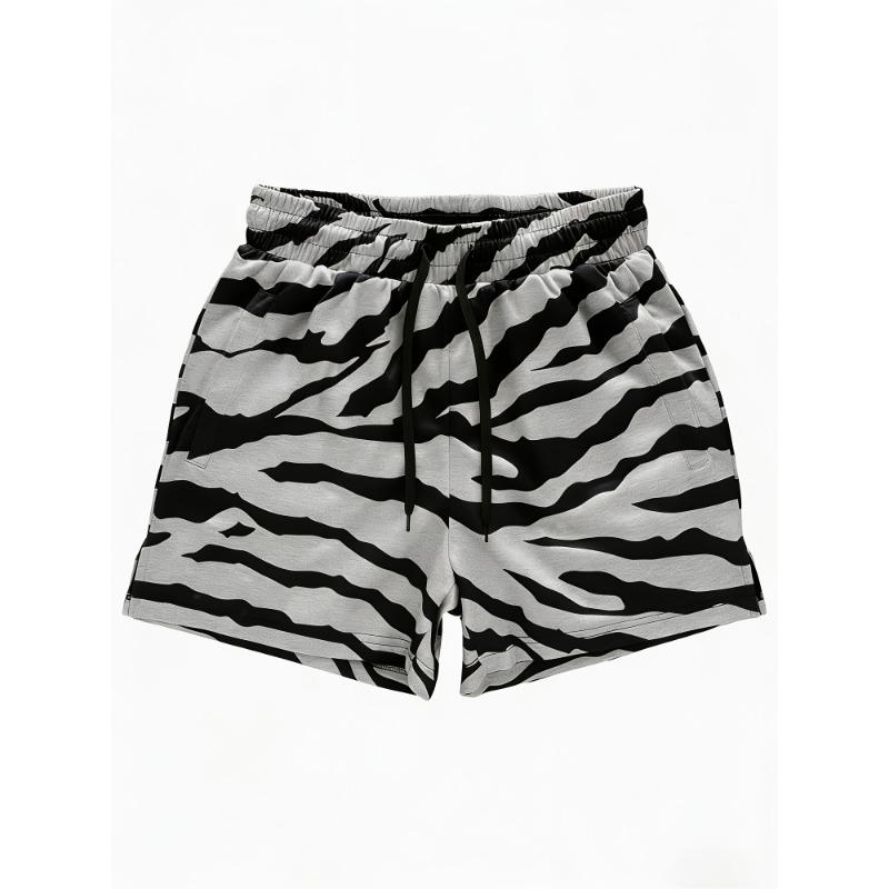 High Quality 2026 Retro Men's Quick Drying Tiger Print Basketball Shorts Lightweight Breathable Sports Shorts