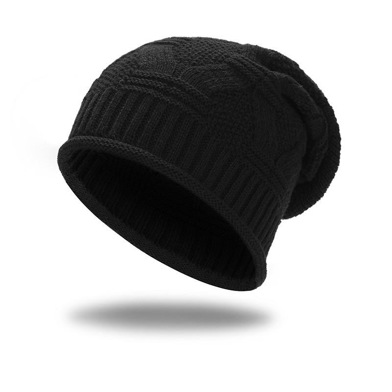 Womens Chunky Knit Beanie Hat Winter Warm Windproof Ear Cover Slouchy Cap In Acrylic