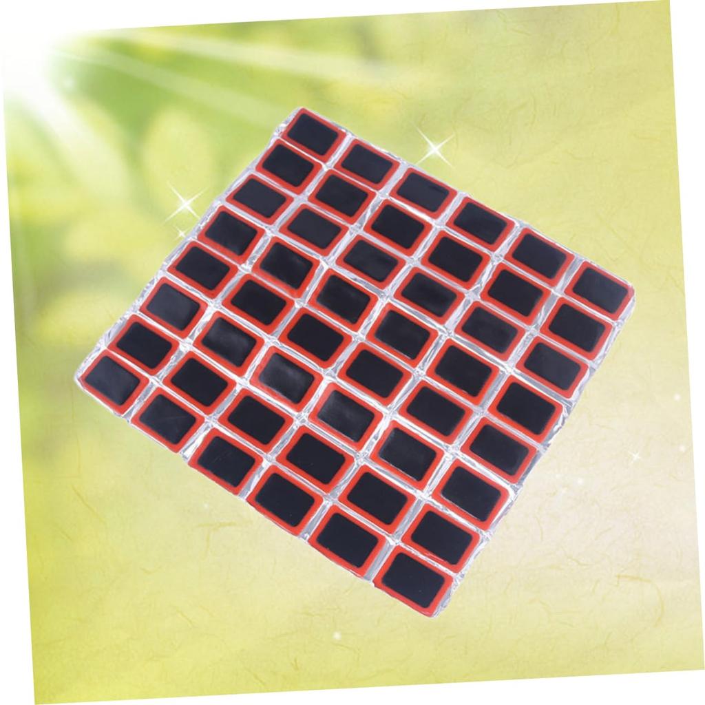 GARVALON 48pcs Tire Patch Pull Patch Bicycle Accessories Bicycle Tire Repair Tool Black