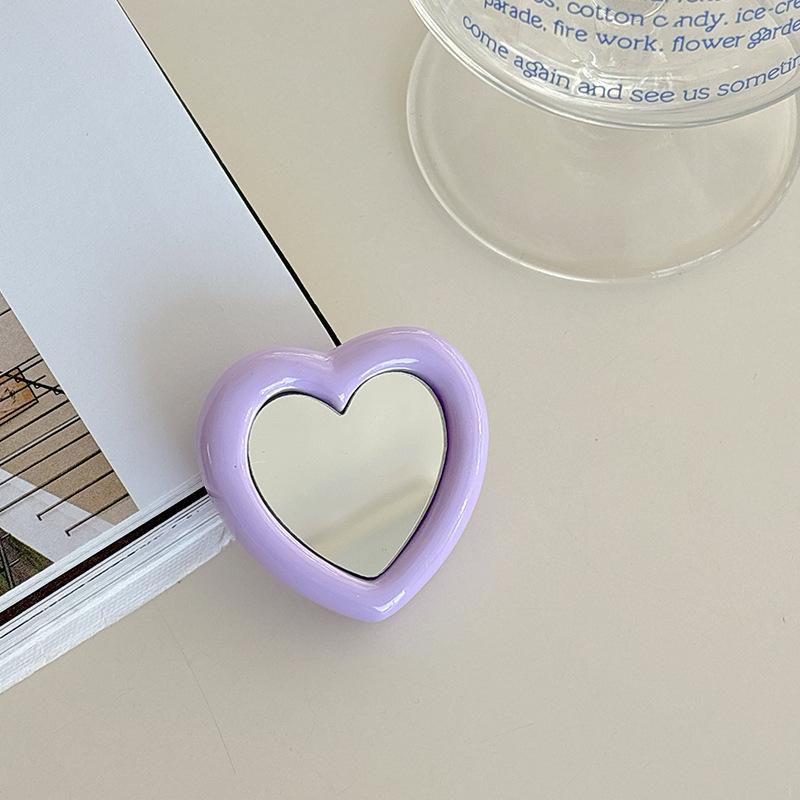 Mobile Phone Airbag Holder, Love Mirror Back Sticker, Retractable And Portable Portable Desktop Watching Drama Stand, Niche Creativity