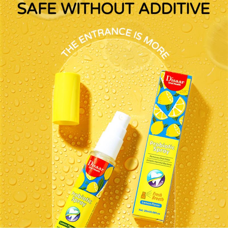 Disaar 20 ml/pz Exquisite Girl Sapore di Limone Spray per l'alito fresco Rimuove l'odore orale Spray per la salute orale