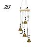Crescent Moon Star Wall Art Witch Bell Wind Chime with Keys, Vintage Outside Hanging Chime, Small Metal Pendant Handmade Decorative for Patio,