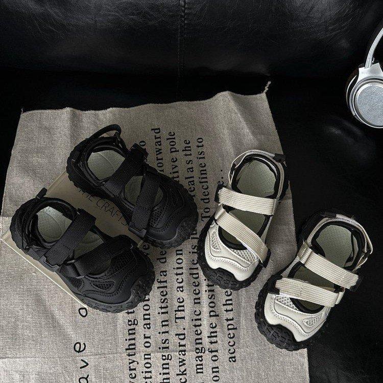 Girls' sports sandals summer 2025 new children's bag head sandals soft sole middle and older children's shoes traceway shoes summer