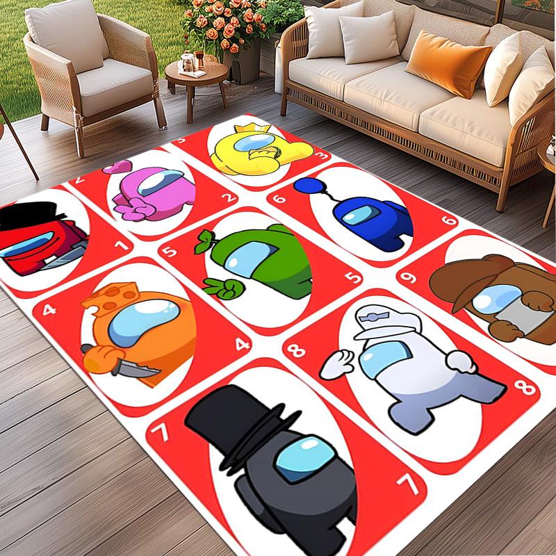 Among Us Print Rug, Washable Floor Carpet, For Entryway Dorm Laundry Room Office Study, Home Decor Birthday Christmas Gift