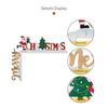 Charm Christmas Door Frame Decor Wood Christmas Door Decoration for Home Doors Windows Wall Hanging Signs Ornaments
