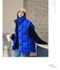 Damen Herbst und Winter Weste Damen Stehkragen geflochtene Weste Oberbekleidung Mode lose Weste Jacke ärmellos 5 Farben