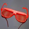 50pcs Glow In the Dark LED Eyeglasses, Multiple Neon Colors Blinds Lampshade Glasses for Christmas, Mardi Gras, Birthday Party