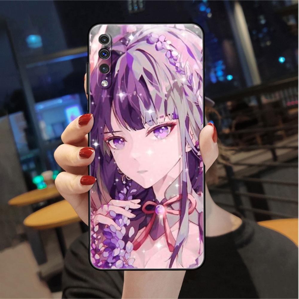 

Чехол для Samsung Galaxy A50 A70 A30 A20s A20e A10 A40 A10s A10e M52 M51 M31 M30s M21, черный чехол для телефона Genshin Impact Samsung M13 5G
