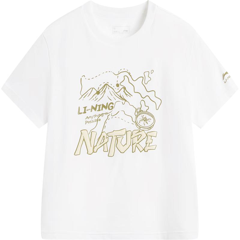 Li-Ning Kids  Retro Print Short-Sleeve T-Shirt 130
