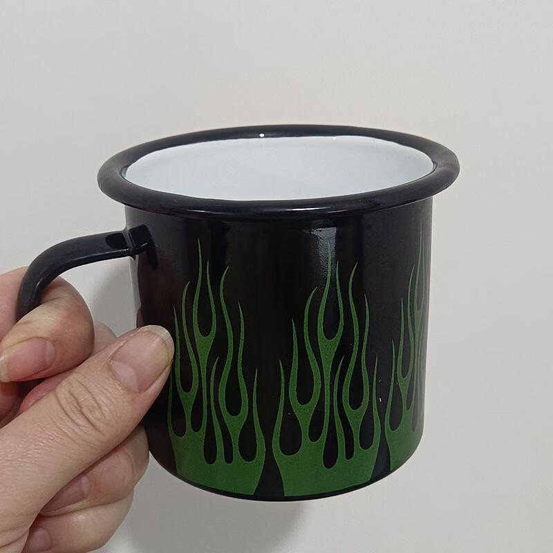 Vintage bílý smaltovaný hrnek (5-balení)