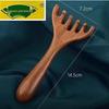 Sandalwood Dragon & Phoenix Six-Claw Massage Comb with Deer Antler Scalp Scratcher for Neck.