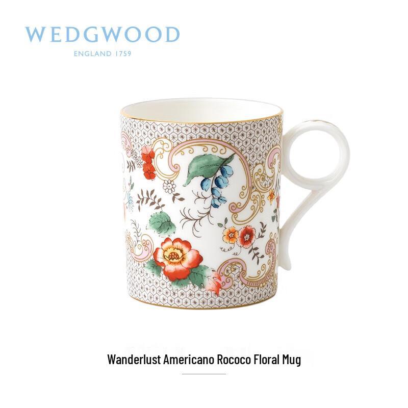 Wedgwood Rococo Floral Bone China Mug