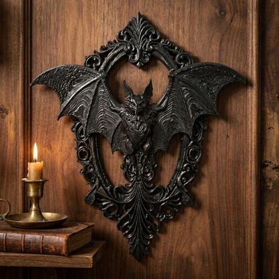 Dunkler Stil Gotische Fledermaus Wanddeko 3D-Druck Halloween Wandbehang Heimwanddekoration