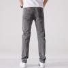 Spring and Summer New Men's Slim Straight Retro Stretch Jeans Trousers Men