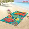 Colorful Fish Oversized Microfiber Towel, Soft Lightweight Sand Free for Travel Picnic