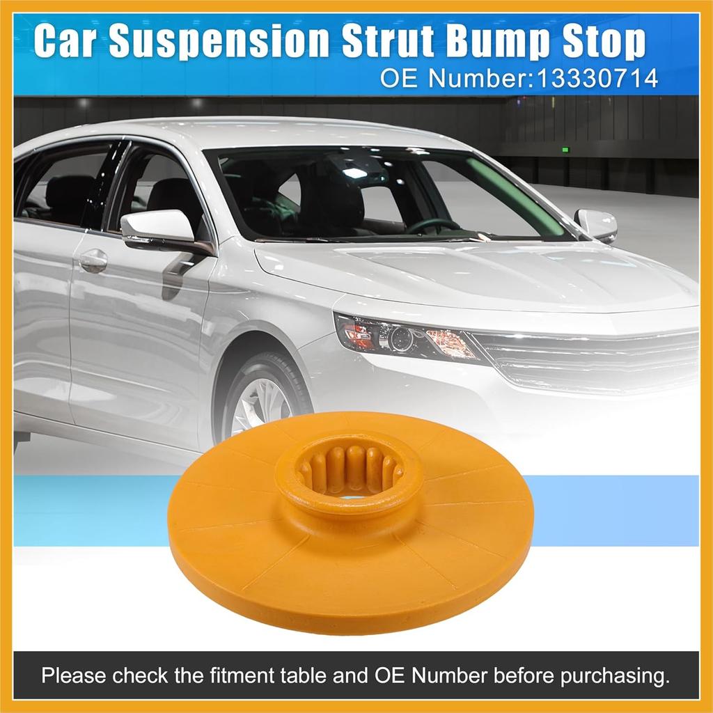 2pcs 5.31 Inch Rear Suspension Bump Stop Strut Bumper Bump Stop for Chevrolet Impala 2014-2020 No.13330714 Rubber Yellow Durable Material Replacement