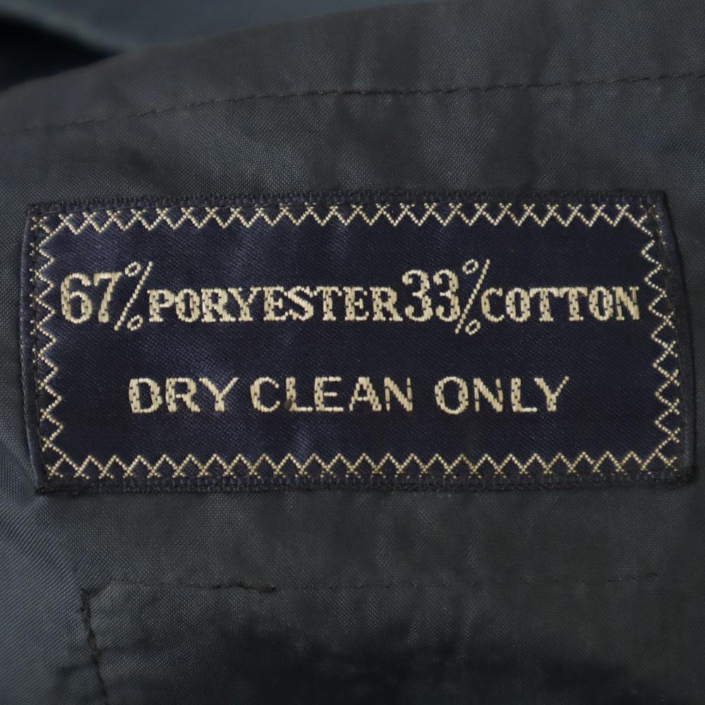 Burberrys 60s 70s Stainless Collar Coat Navy Old Vintage Men's Used