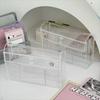 Large Capacity Transparent Pen Bag Clear Cosmetic Bag Portable Stationery Organizer  Students Use