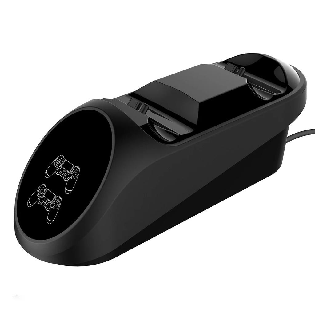 Dual Charging Station PG-9180,Safe Charging for PS4 Controllers with Overcurrent/Short-Circuit Protection & LED Indicators