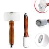 1Pc Leather Carving Hammer Leathercraft Mallet Nylon Wood Handle Hammer Mallet For Diy Stamping Sew Leather Cowhide Tool