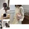 Elegant Summer Commuter Bucket Bag Featuring Stylish Design And Polyester Lining