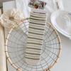 Korean Style Idea Yarn Striped Boneless Socks Mid-Leg Socks Spring And Autumn Cotton Rolled Hemmed Stacked Socks