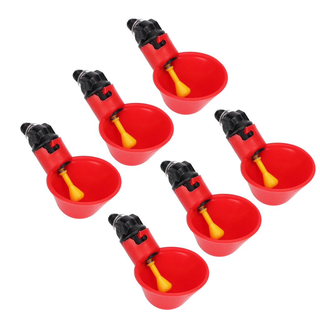 Automatic Chicken Waterer Cups Safe Poultry Water Feeder Kit for Chicken Bird Quail Drinker