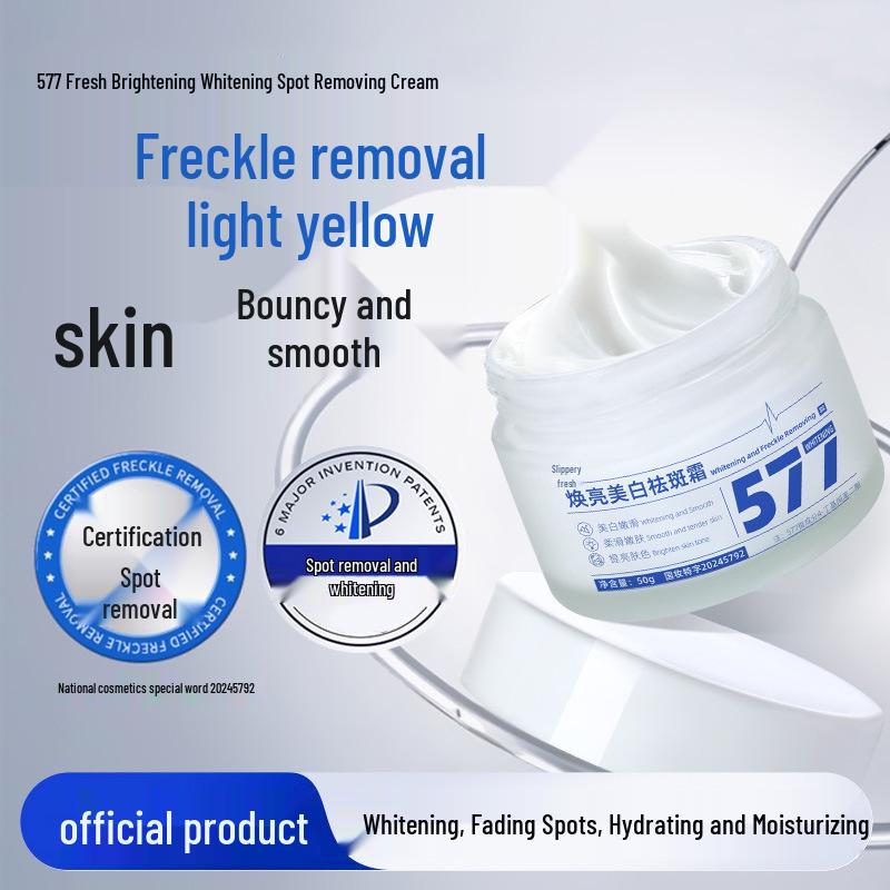 

577 Whitening & Spot Removing Cream 50g - Brightens Skin Tone, Smooths, and Fades Spots Whitening Spot Fading Essence 30ml