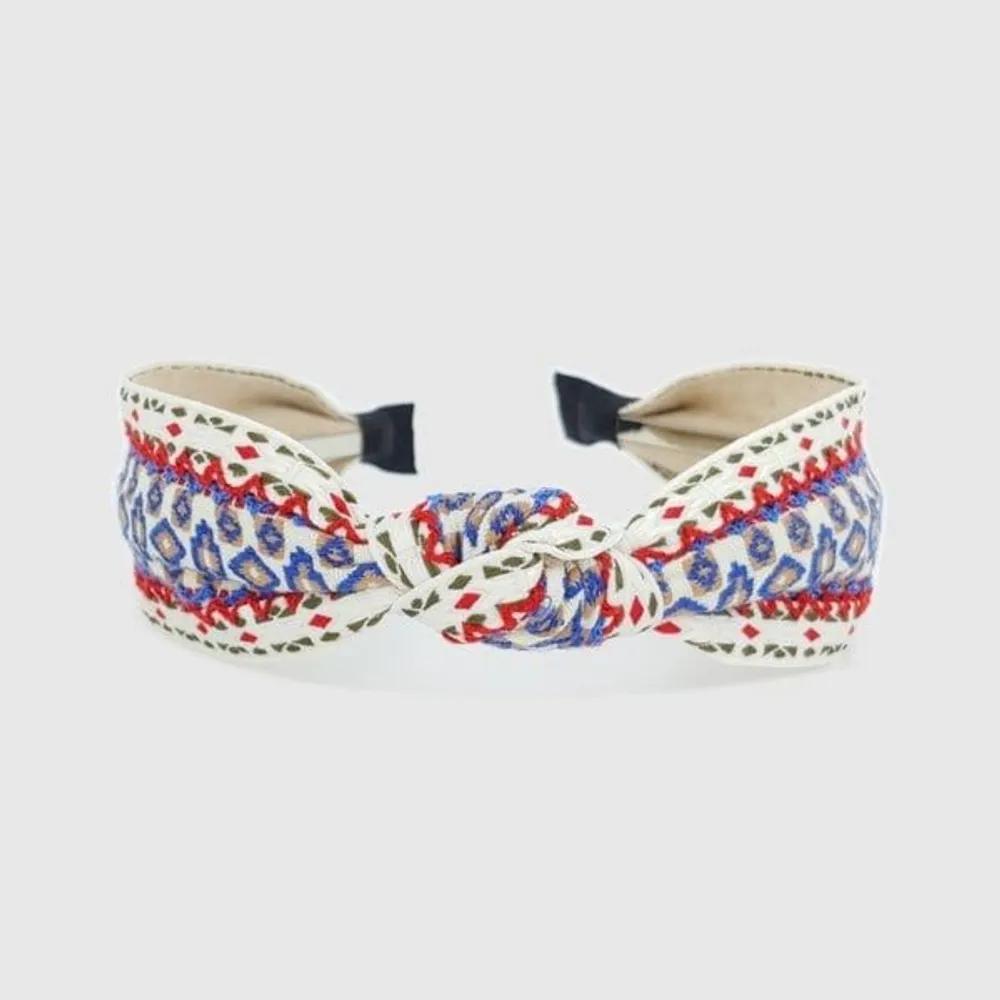 Lala Bandana Wide Hairband Ivory LALAH570 3306330 Violet