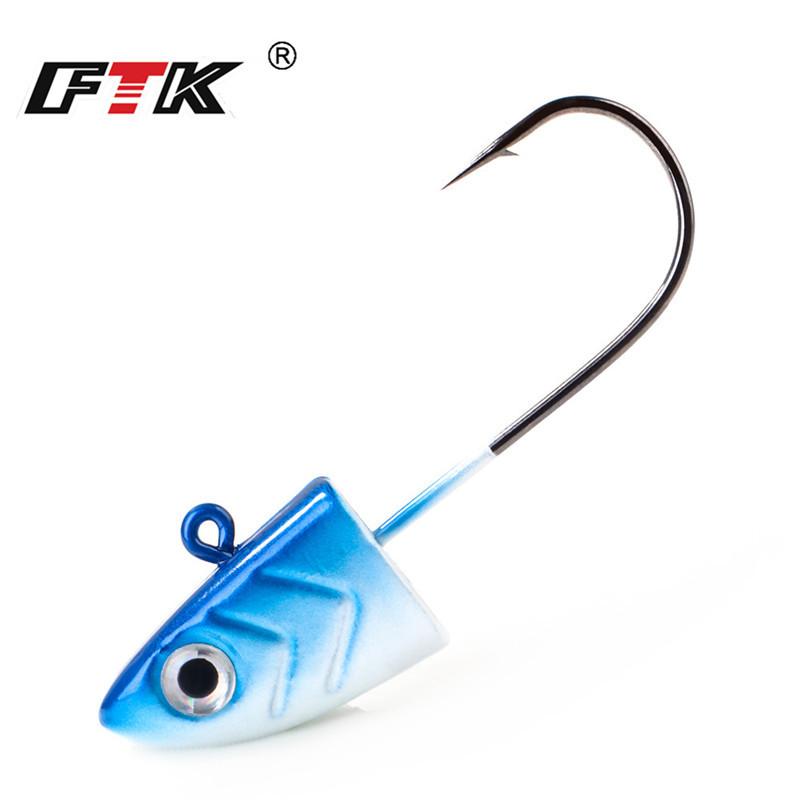 FTK Minnow Black Jig Head Fishing Bait Soft Pike Bait 5g/12g/25g Perch Fishing Soft Herring Bait Boat Yard Perch Bait