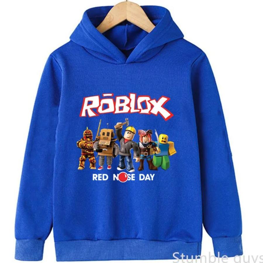 

Roblox Kids Hooded Outfit Autumn Sweatshirt Game Character Print Boys Girls Fashion Wear 150