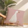Cartoon Goose Floral Pillow Case Short Plush Print Cushion Cover Square Throw Pillow Covers Sofa Home Decor