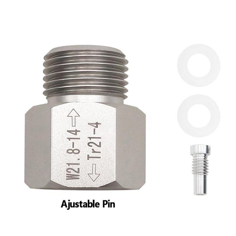 1 Set Tr21-4 To W21.8-14 Convert Adapter Co2 Cylinder Soda Water Accessories For Aquarium Fish Homebrew Beer Corny Keg Co2 Parts