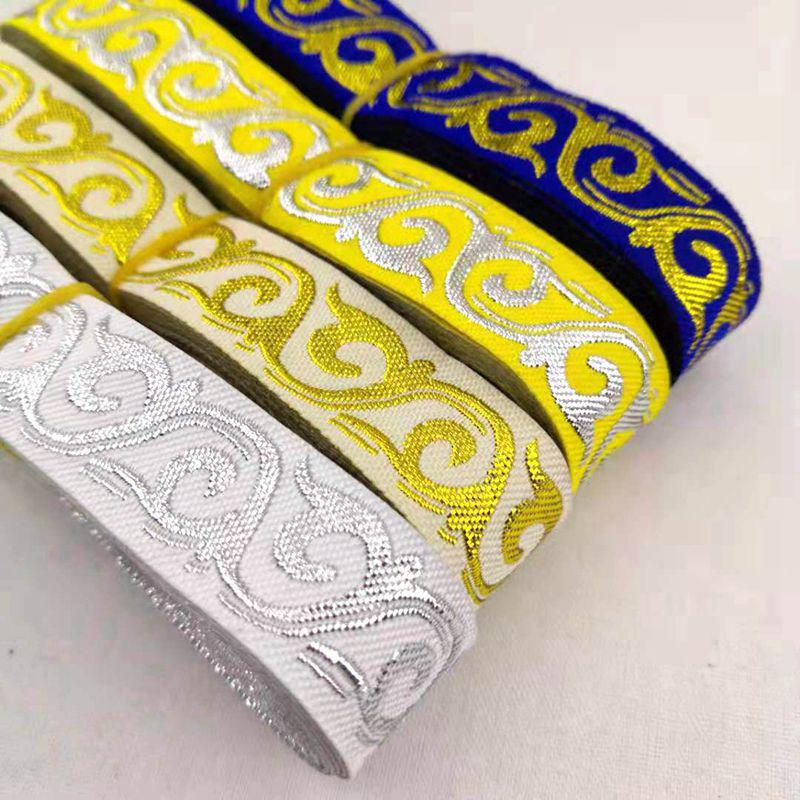 Spitzenbesatz aus Stoff mit ethnischem Wolkenmuster, 2 cm, für DIY-Cosplay-Accessoires