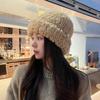 Recommended Soft Temperament Plush Wool Hat Women's Winter Warm White Cold Hat Knitted Hat Tide