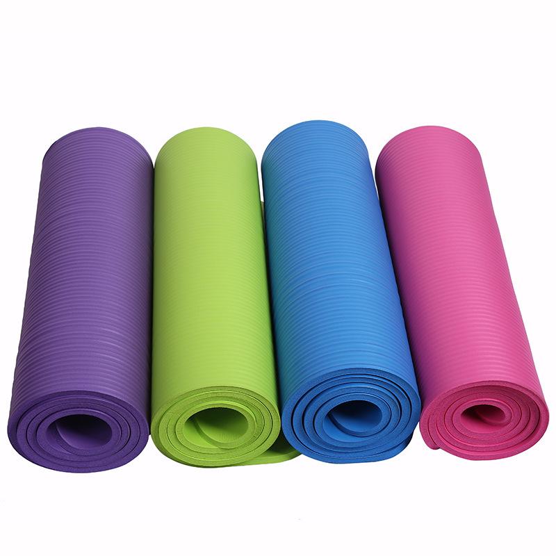 Thickened Non-Slip NBR Yoga Mat, 10mm Widened Exercise & Fitness Mat