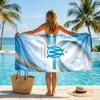 Telo da Spiaggia Asciugatura Rapida in Microfibra Assorbente Portatile da Viaggio Nuoto Olympique Lyonnais FC