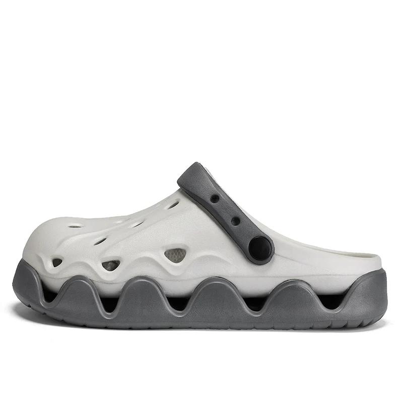 

Fashion Women s Sandals Summer 2025 Designer Sandal Women Platform Casual Beach Slippers Woman Clogs Couple Comfort EVA Slippers 44-45 синій