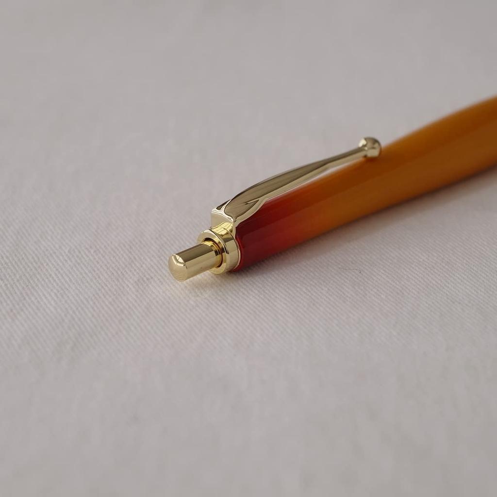 Luminio Wooden Ballpoint Easy to Write Sunburst Rare Made in Handcrafted by 4C Refills with Jetstream Prime (Luminio) Pen, Oil-Based, 0.7mm,